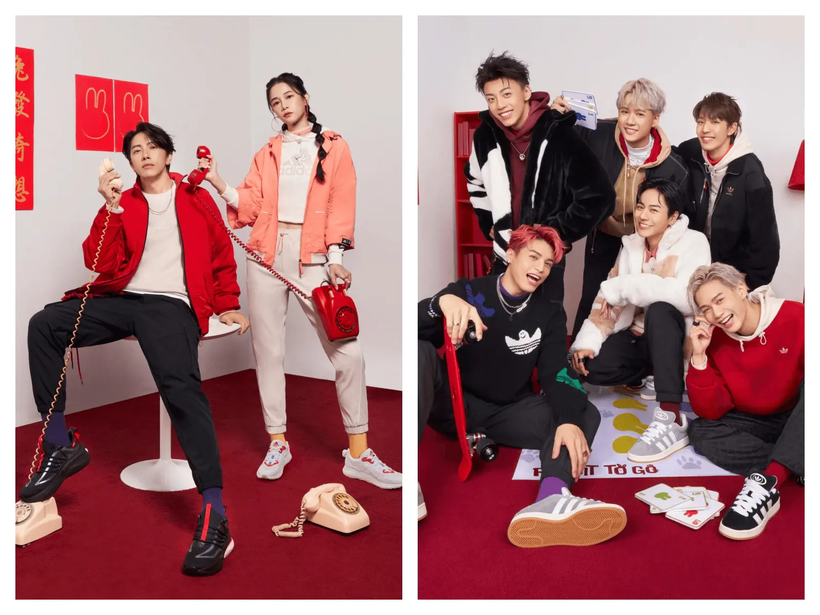 adidas 新春限定系列“RABBIT TO GO!” 坤達、潮流大使Ozone、百萬YouTuber千千，首次合體玩出新年無限可能