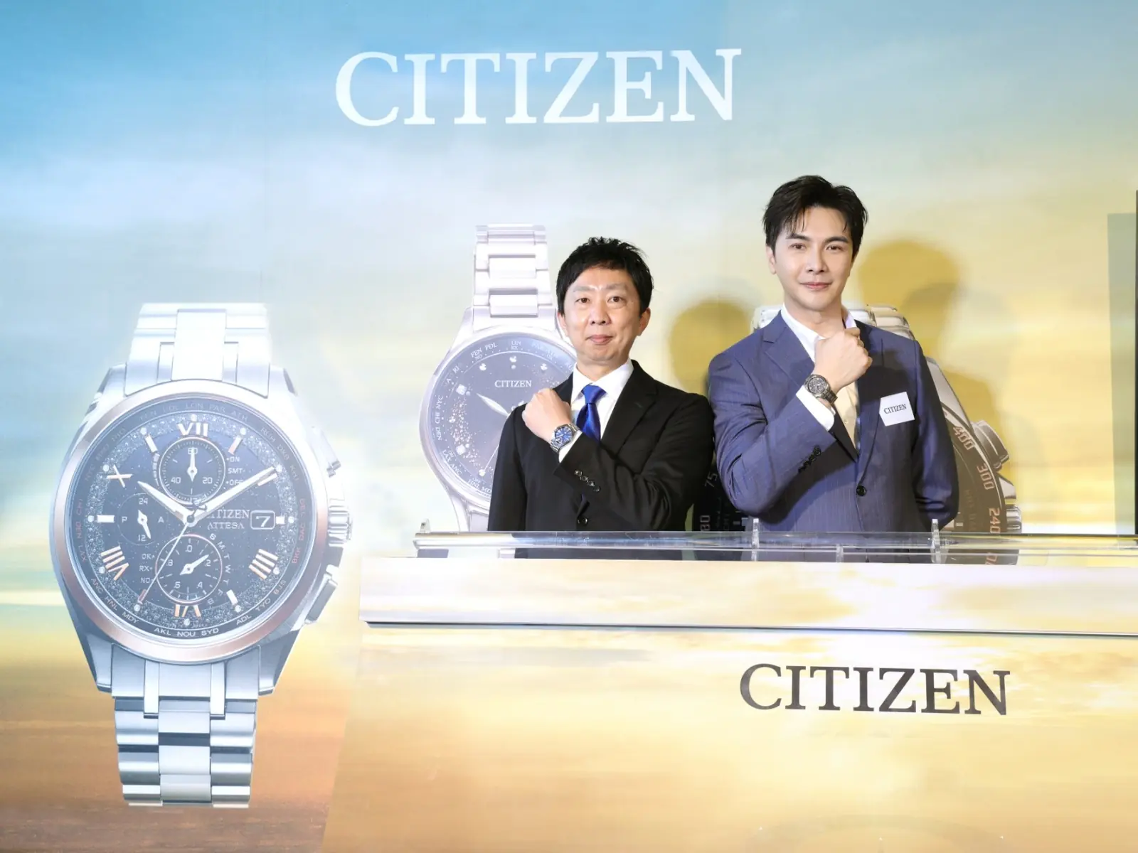 誌慶電波時計30週年CITIZEN推新錶，讓品牌之友謝佳見忍不住喊著加一的時尚腕錶