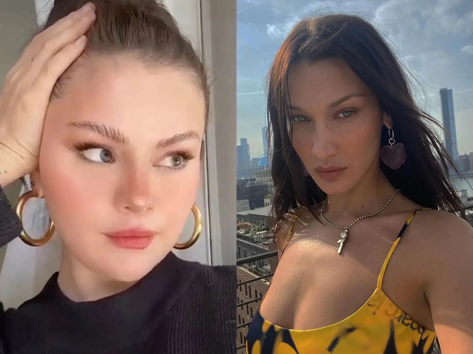 賽琳娜戈梅茲 Selena Gomez 套 TikTok 抖音濾鏡笑喊：「希望我能像 Bella Hadid 一樣漂亮！」