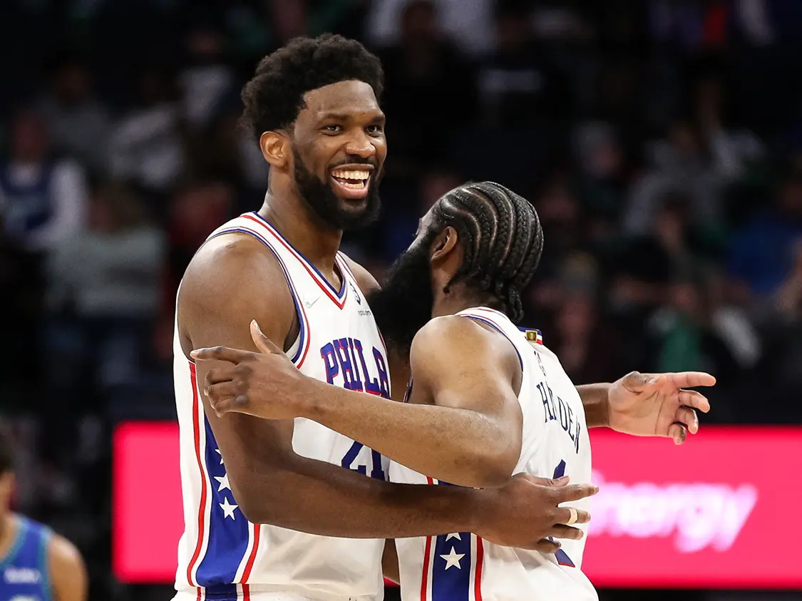NBA／七六人雙星 Joel Embiid 和 James Harden 天生一對，締造歷史罕見紀錄！