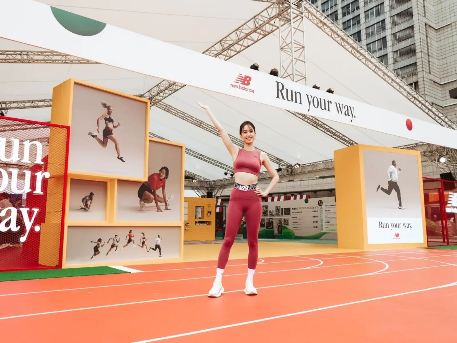 陳庭妮、人氣 YT 羽球隊活力助陣！New Balance「Run your way 跑動基地」台北限定登場！