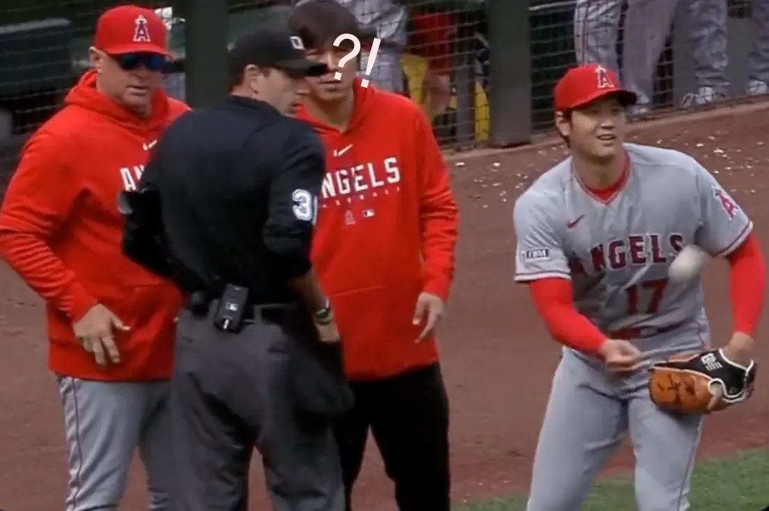 MLB／大谷翔平見對手練投沒球，自行從主審口袋「偷球」引網議：熱心的高中生！