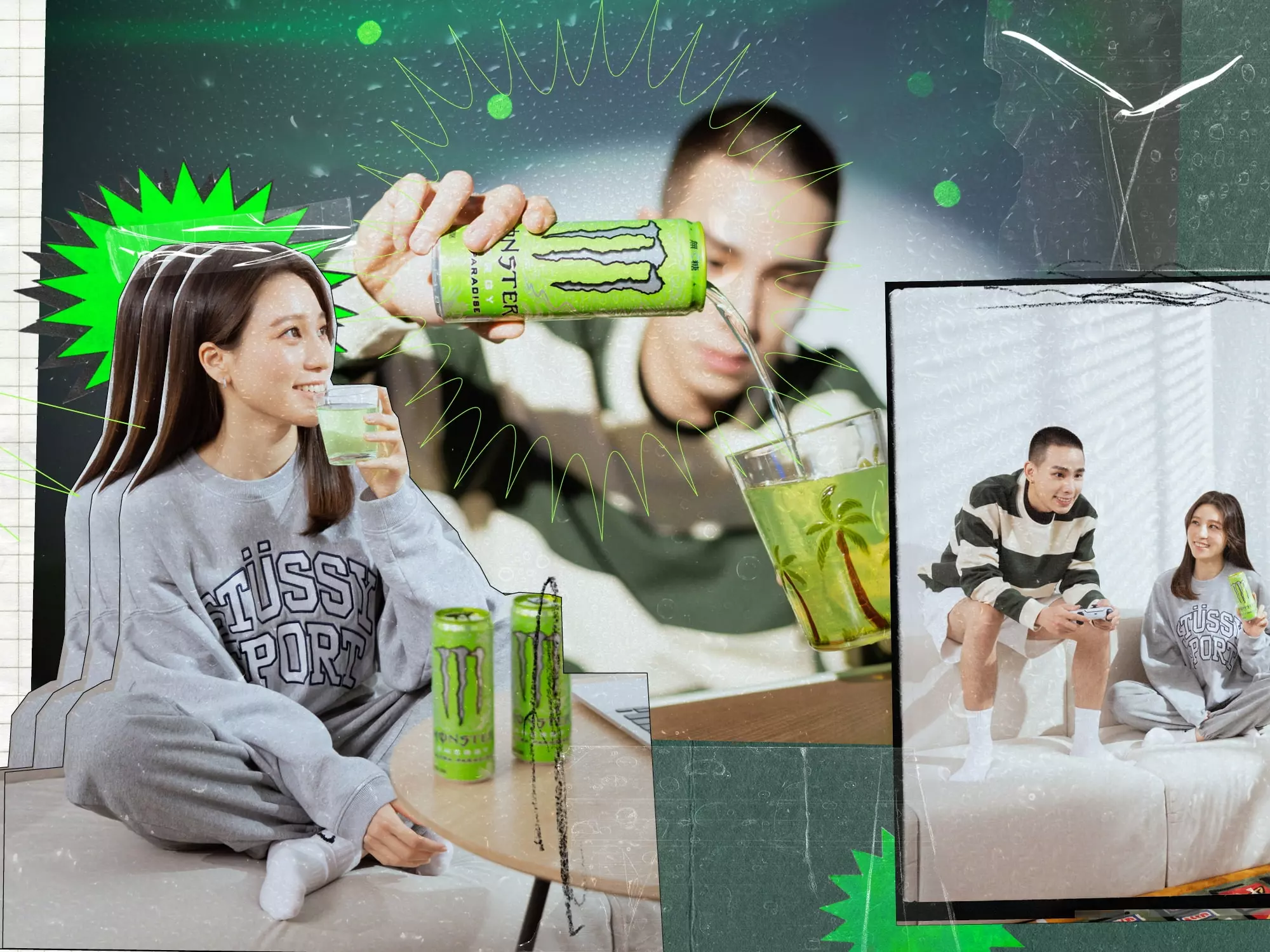 今日份能量補給！一直保持好運氣的最佳方式 精氣不足時隨時來ㄧ瓶 Monster Energy 用低熱量換取高能量