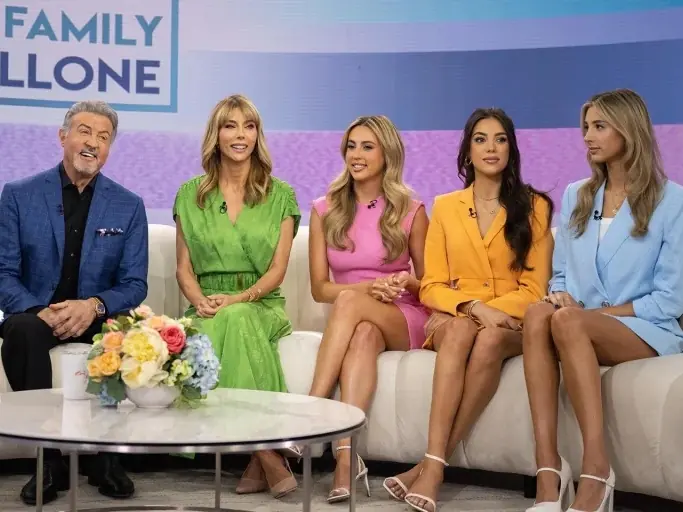 席維斯史特龍 Sylvester Stallone  開正妹女兒們玩笑：「我希望她們變老處女！」