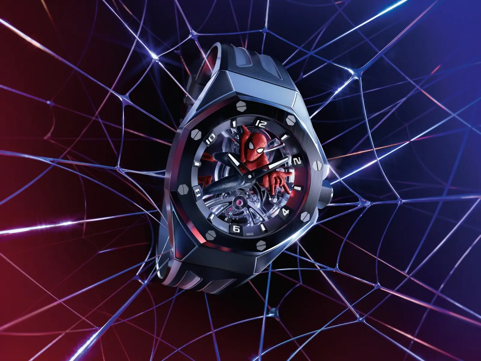 愛彼與 MARVEL 漫威攜手推出全新 ROYAL OAK CONCEPT 皇家橡樹概念系列陀飛輪「SPIDER-MAN」腕錶