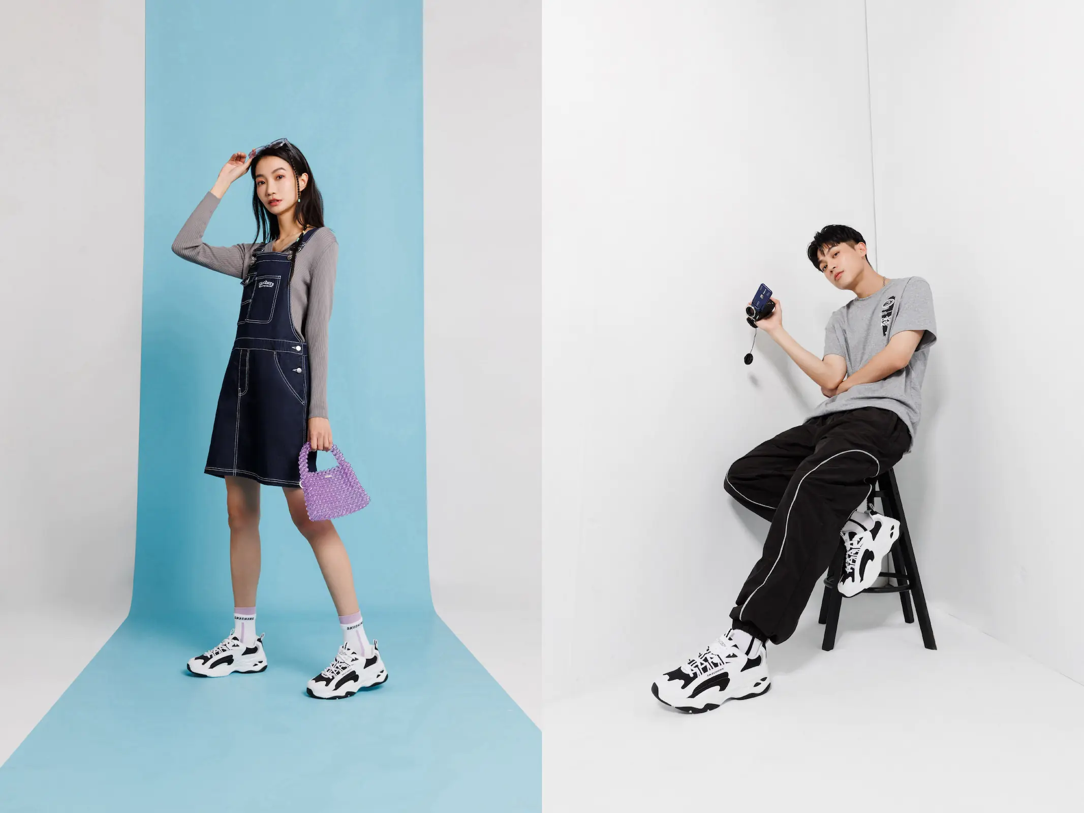 Y2K懶人穿搭五大心法，你需要的是這雙 SKECHERS D'LITES 4.0！