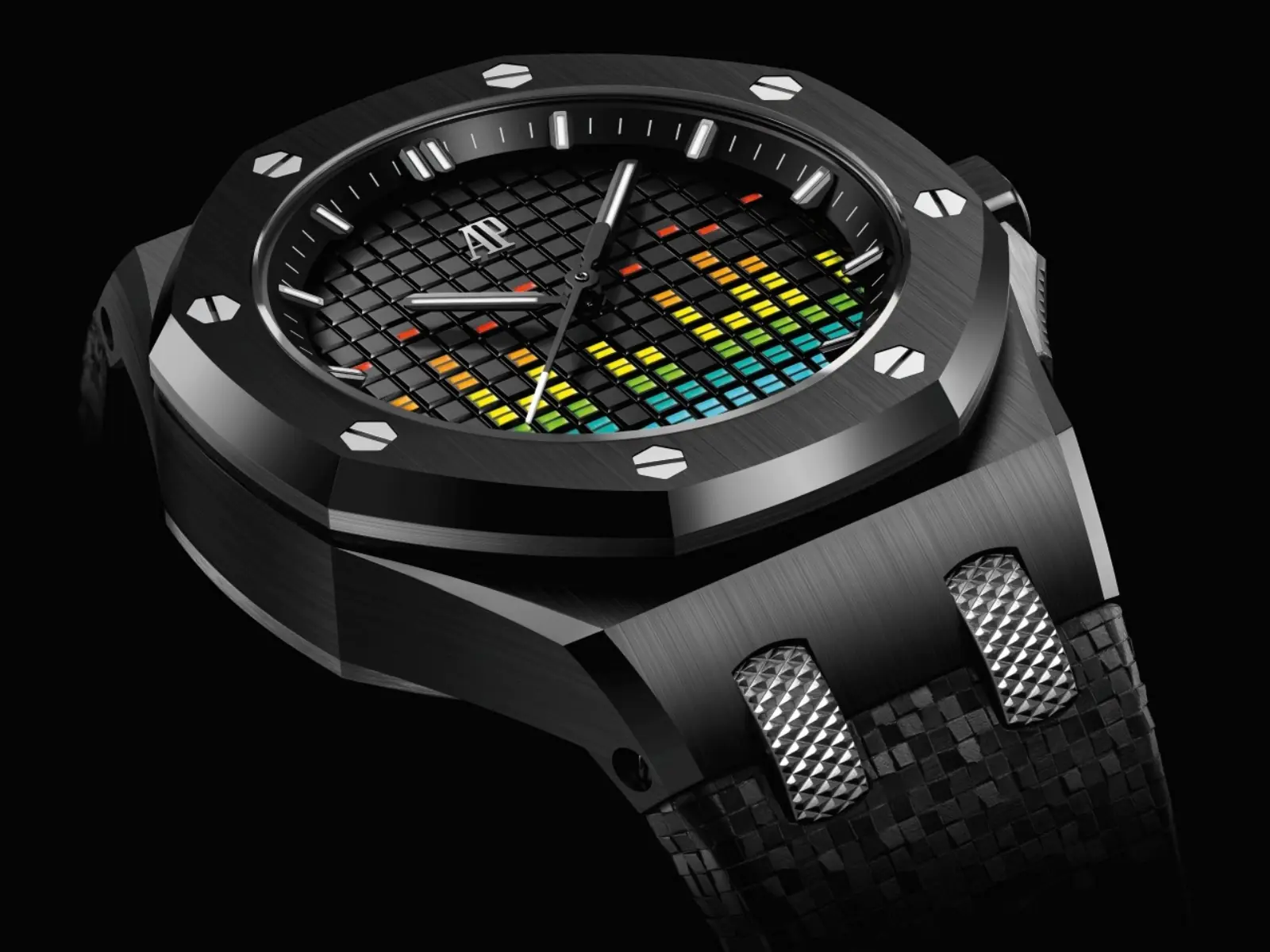 愛彼精彩鉅獻 : Royal Oak Offshore 皇家橡樹離岸型系列 - 全新37毫米黑色陶瓷音樂限量版腕錶