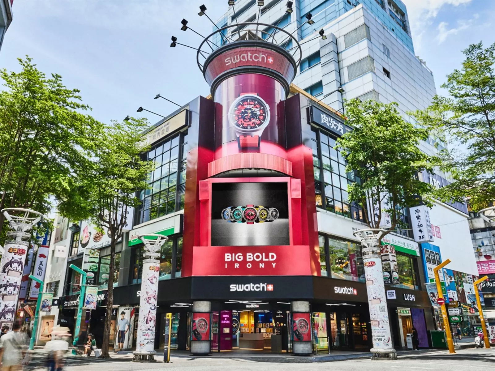 SWATCH西門形象店嶄新登場，為西門商圈注入全新氣象 全新BIG BOLD IRONY系列展現自信大膽而與眾不同的風格品味