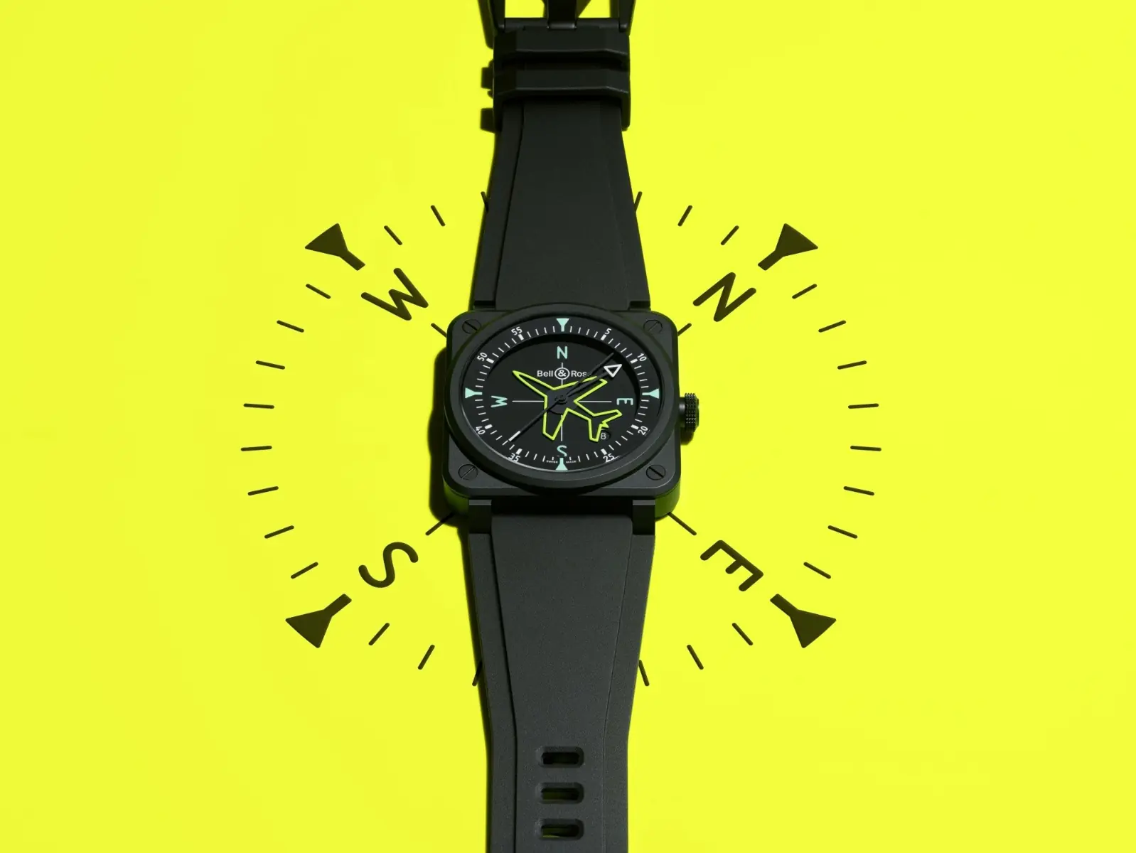 Bell & Ross 採用了迄今為止最具代表性的飛機駕駛艙錶盤，推出了全新 BR 03GYROCOMPASS