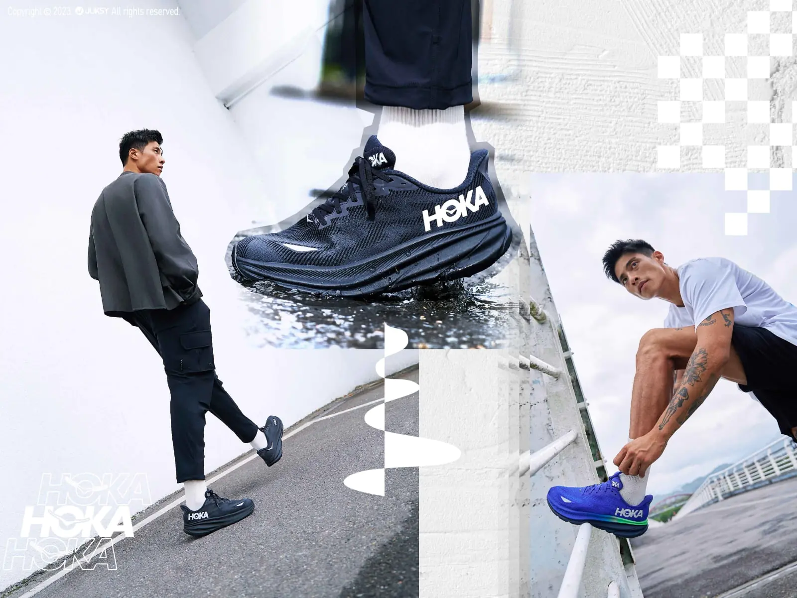 HOKA「Clifton 9 GTX」——你的全天候夥伴！輕量、緩震，搭載 GORE‑TEX 防水鞋面，不論晴雨「Rain or Shine」在跑步路途中找回更純粹的自己！