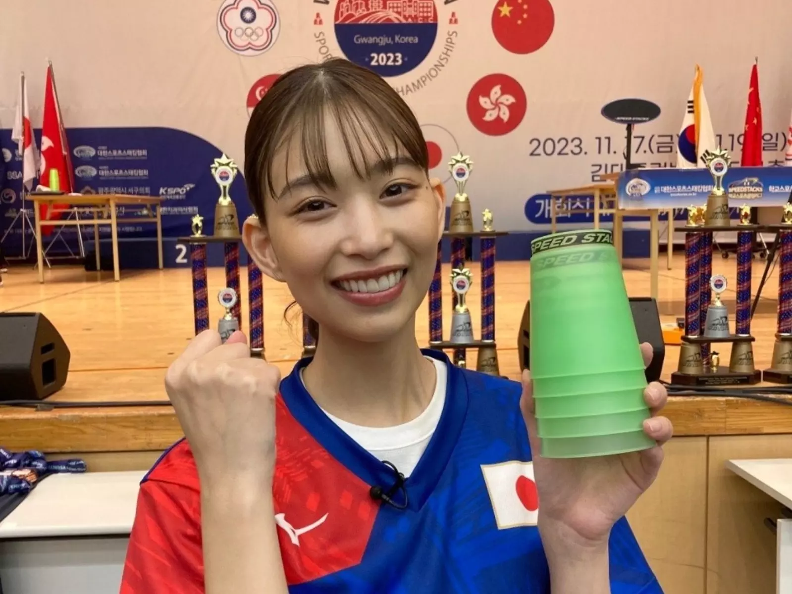 森川葵代表日本參加競技疊杯亞錦賽拿金牌！「寫輪眼美少女」再度大顯神威！