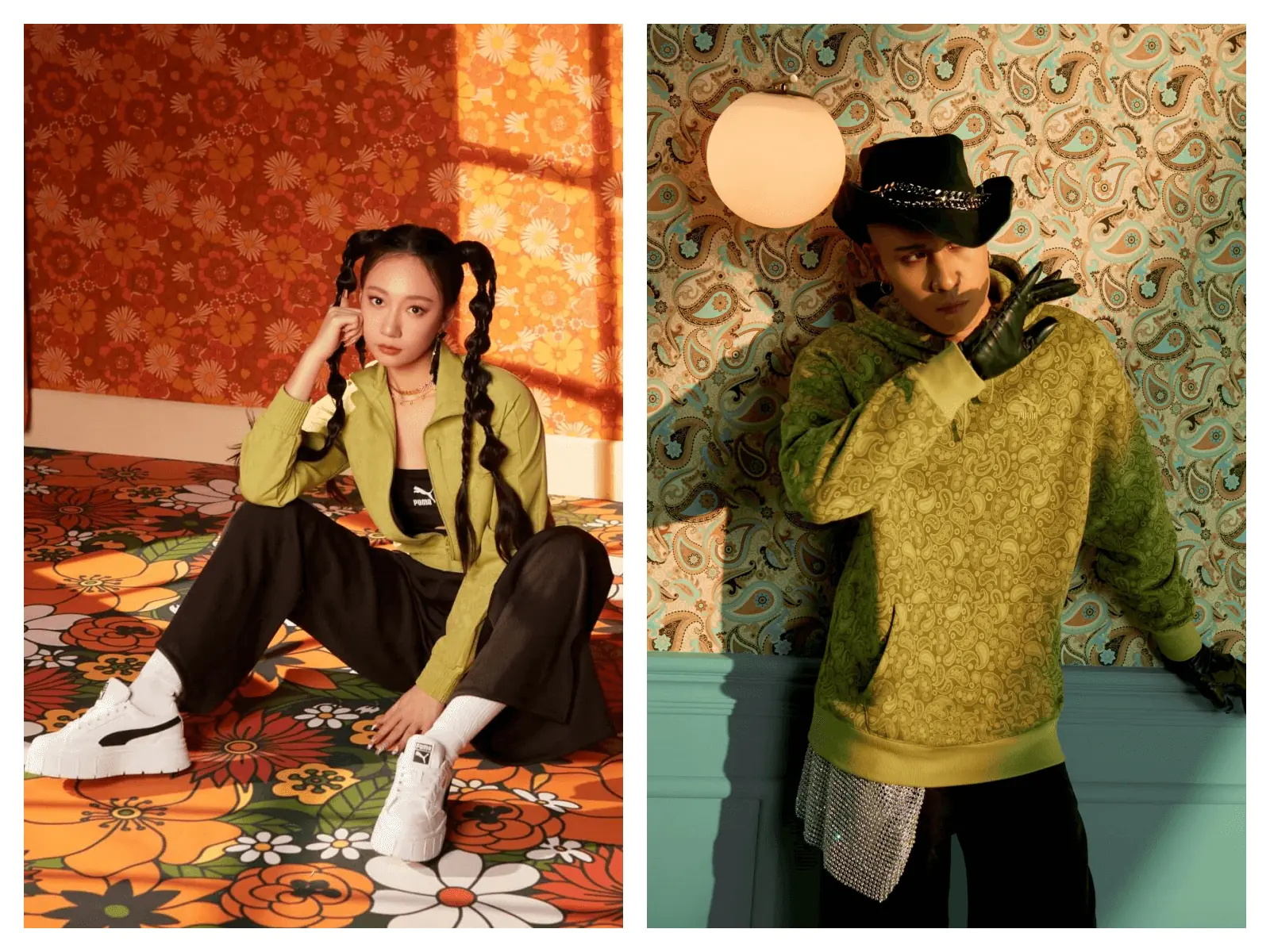 老錢風不敗圖騰，PUMA Paisley Luxe 高端質感服飾，Julia 吳卓源 、YELLOW 黃宣新復古時裝當道