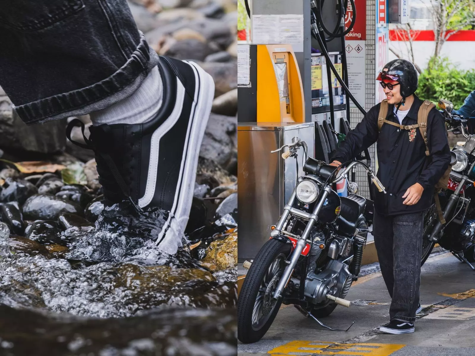 揭開騎士系潮流， GEAR UP 張老凱、KNOCKOUT 柯錐邀街星一同深入山林，探秘 VANS 防水鞋履技術！