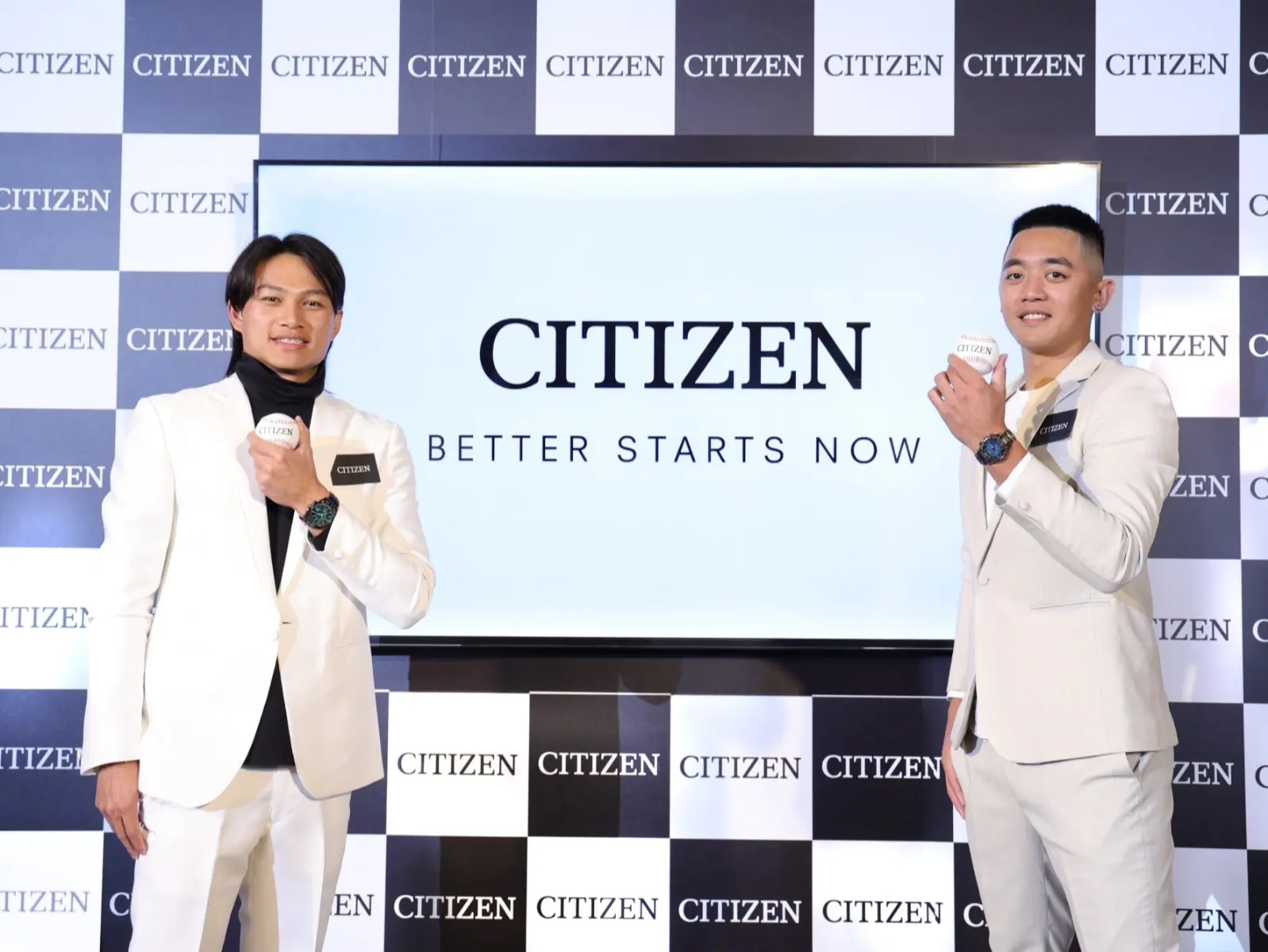 CITIZEN攜手台灣體壇新星拿莫．伊漾、徐若熙以強盛的持續向前的信念，詮釋光動能全球電波對時錶始終向前的原動力