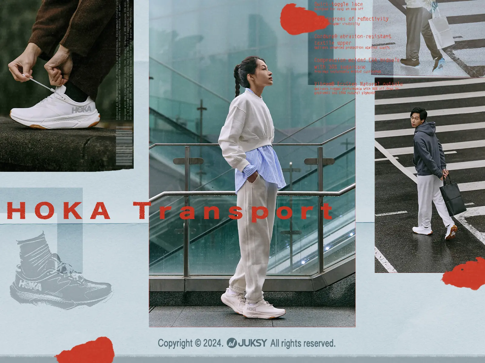 奔波日常也能肆意暢行！HOKA Transport「鞋如其名」：展現率性輕盈，隨時大膽漫步！
