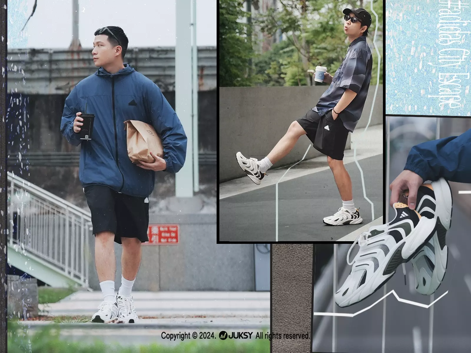 攻佔你的夏日衣櫃！YouTuber「那個矮子」、「傅樂樂」搶先示範全新 adidas City Escape 系列，防曬、涼感、機能一次到位，對抗高溫技能已經 Next Level！