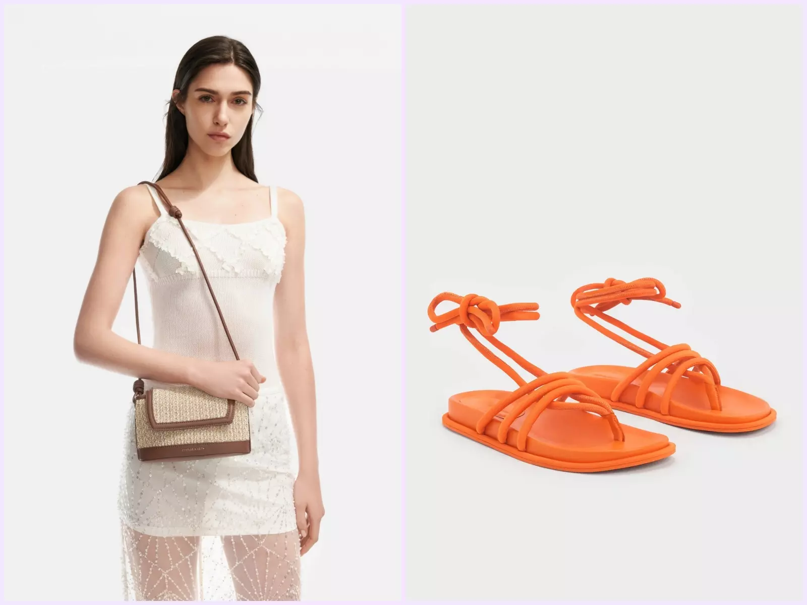 巧妙運用 CHARLES & KEITH 春夏編織鞋包單品，釋放被日常束縛的時尚靈魂，一秒切換島嶼假期模式