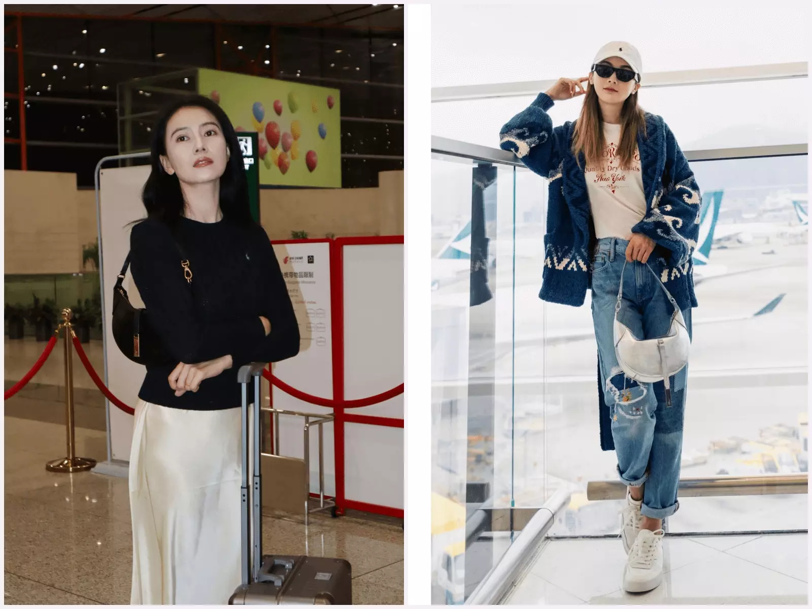 Ralph Lauren 2024秋冬時裝秀，女星高圓圓、蔡卓妍機場時尚