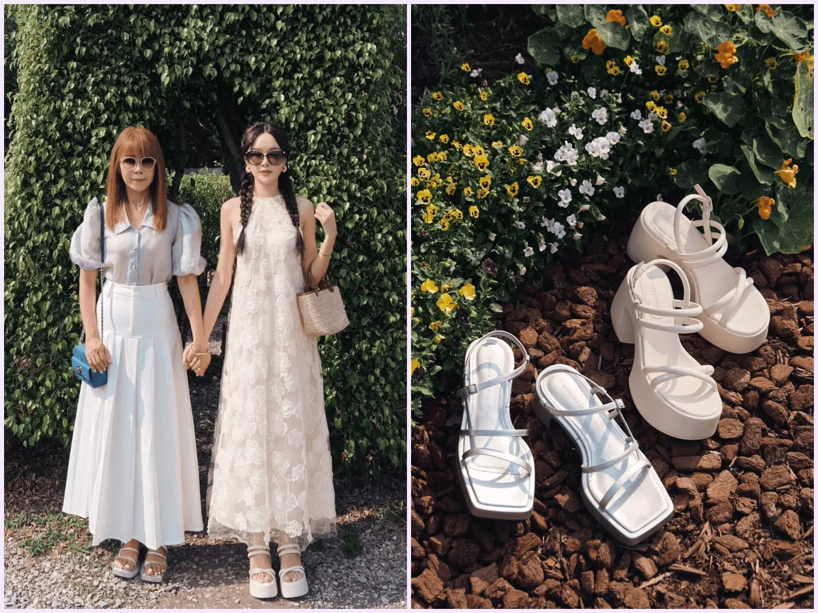 用 CHARLES & KEITH 勾起媽咪的時髦靈魂，恣意享受母女裝扮樂趣，展現默契絕佳的節日時尚