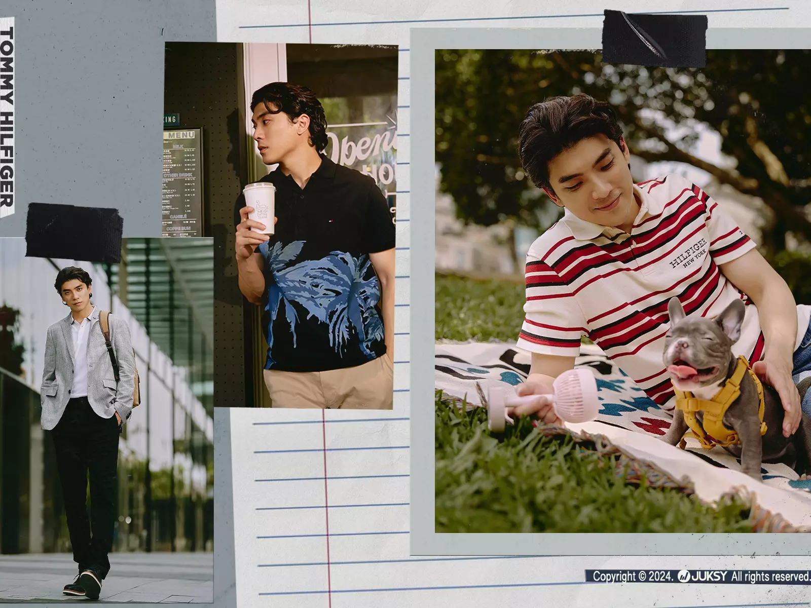 用經典的 Polo 衫打破場域的限制吧！跟著林哲熹一起穿上 Tommy Hilfiger，開啟不簡單的日常
