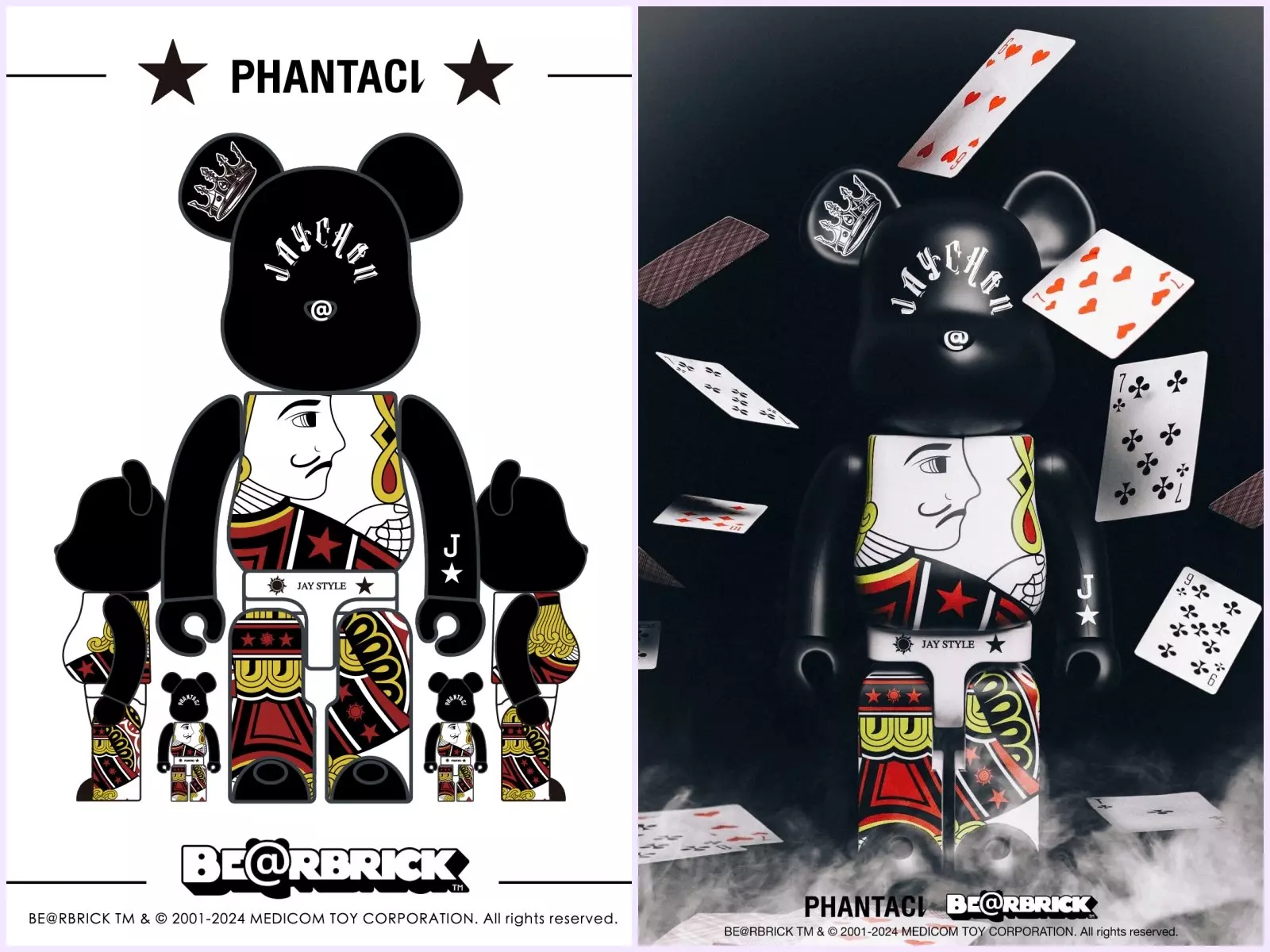 PHANTACi與BE@RBRICK最新聯名公仔正式登場！以魔術經典元素，打造極具潮流感JAY STYLE庫柏力克熊！
