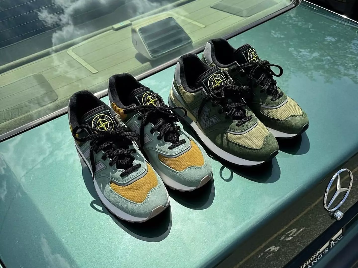 Stone Island x New Balance 574 最新聯名鞋「高清曝光」，預計將於 2024 年 6 月發售！