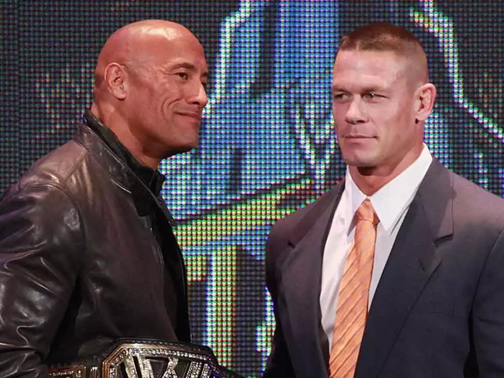 巨石強森 Dwayne Johnson 遭質疑謊報身高！和 185 公分約翰希南相比根本一樣！