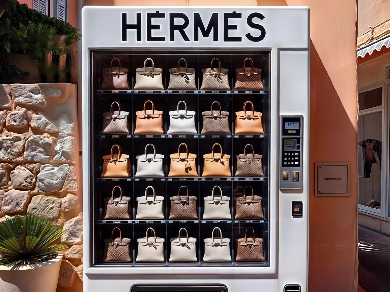 買愛馬仕 Hermès 柏金包不用再配貨、看櫃姐臉色！？AI 販賣機實現你的買包自由！