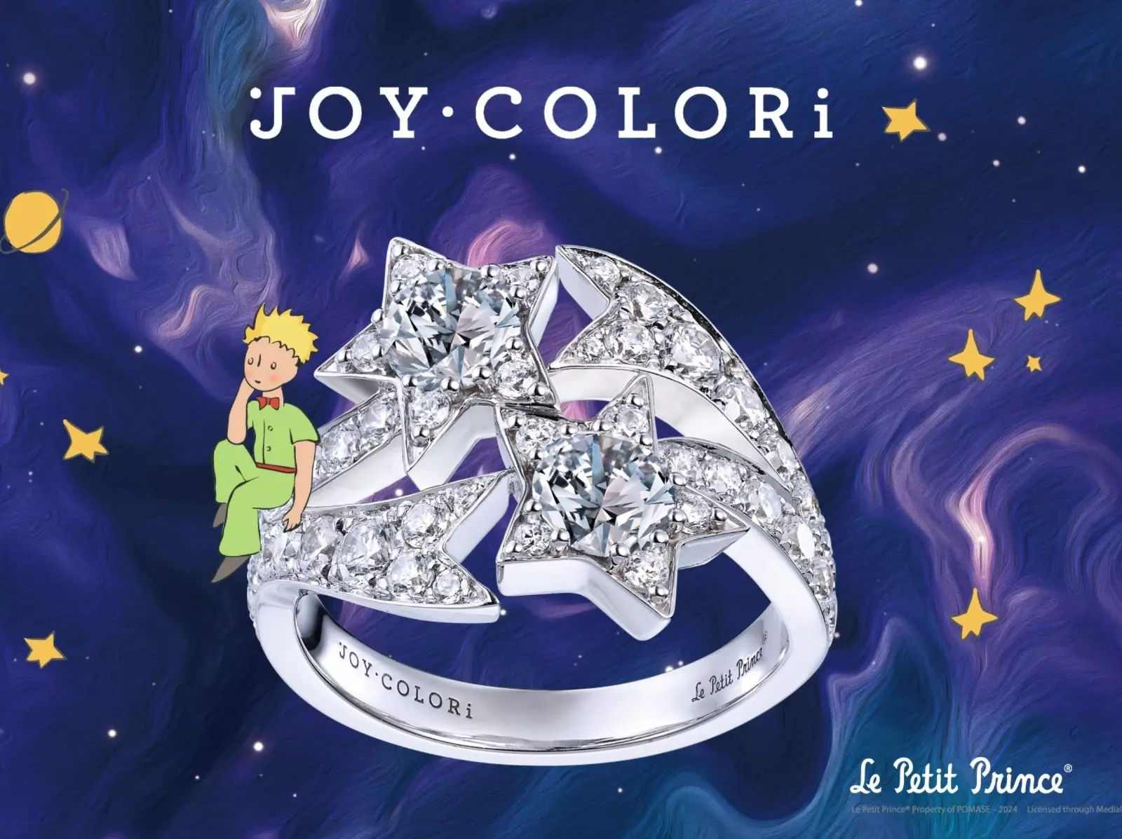 JOY COLORi《小王子》系列，以珠寶點亮屬於你的星空和夢想，迎接繽紛聖誕！