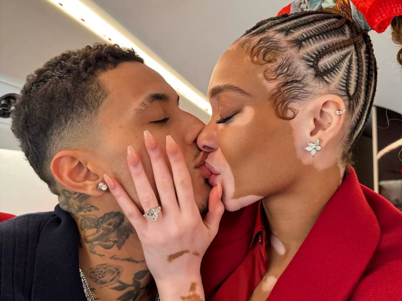 NBA／Kyle Kuzma 向模特女友 Winnie Harlow 求婚！親自設計 8.5 克拉鑽戒！