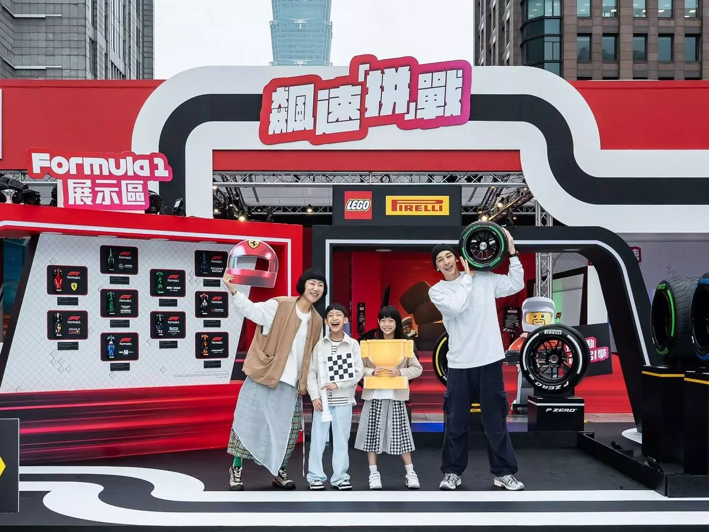樂高 F1 台北信義快閃活動開催！1:1 賓士賽車模型亮相帥炸！