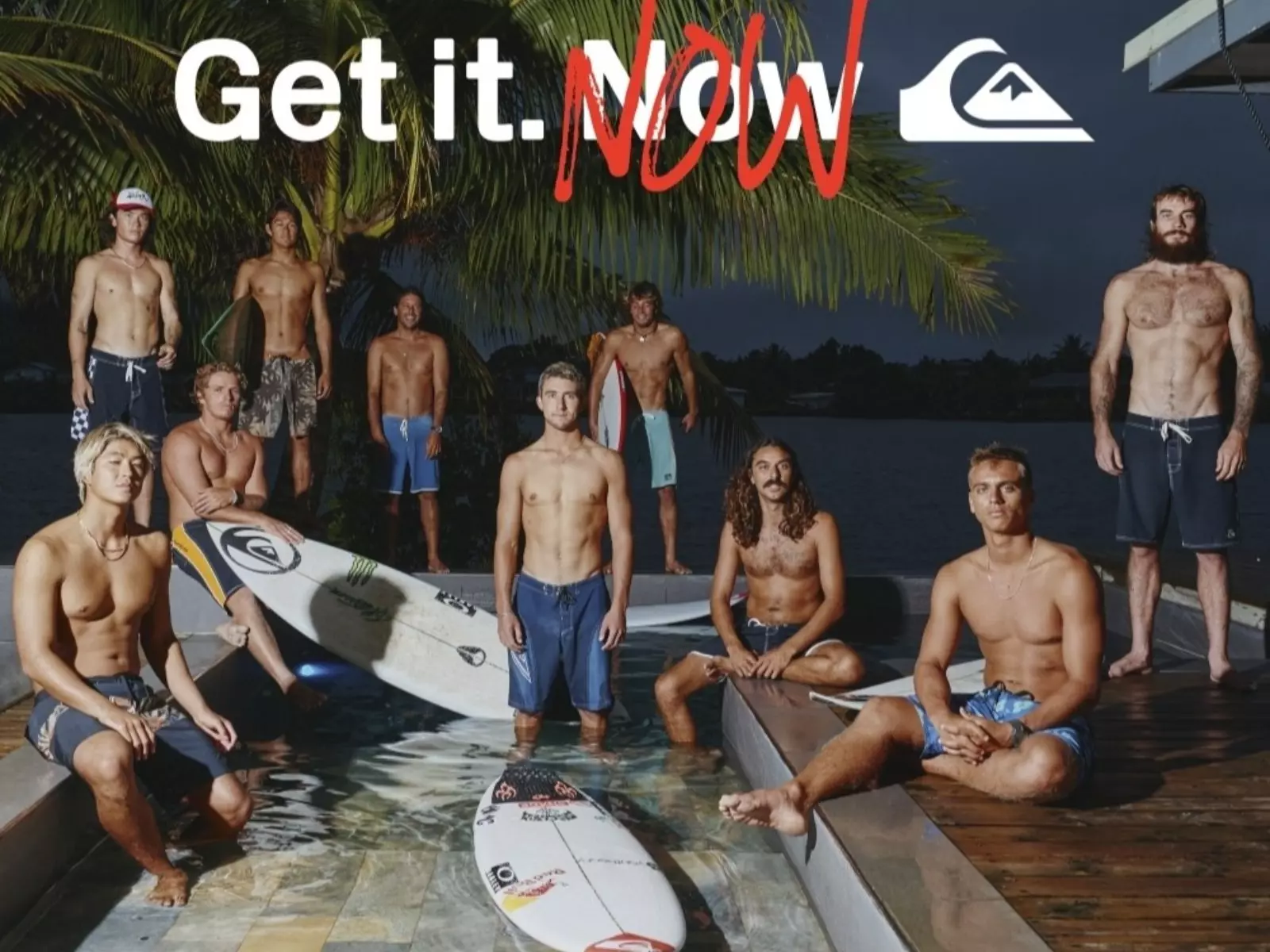 QUIKSILVER全新概念 Get It Now，和國際衝浪選手一起換上衝浪褲新品開啟夏季浪潮！