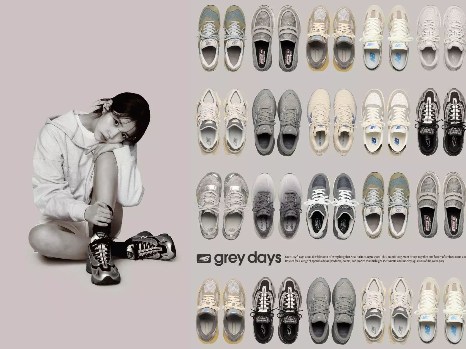 New Balance Grey Days 2025⎪ 7雙經典型號限定灰階上陣，鞋皇1300睽違五年重磅回歸，掀起經典重燃的灰色浪潮！