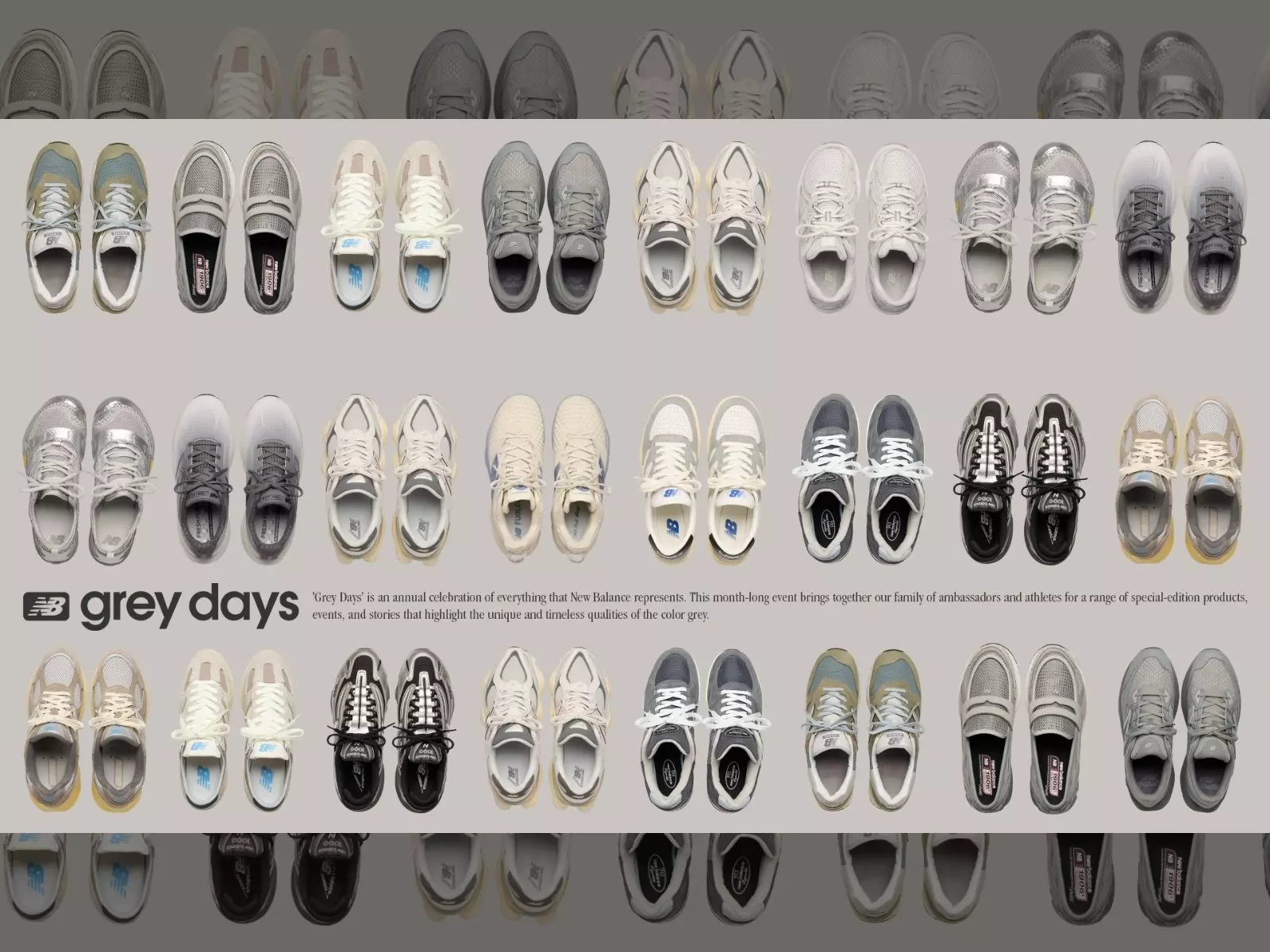 New Balance Grey Days 2025⎪ 7雙經典型號限定灰階上陣，鞋皇1300睽違五年重磅回歸，掀起經典重燃的灰色浪潮！