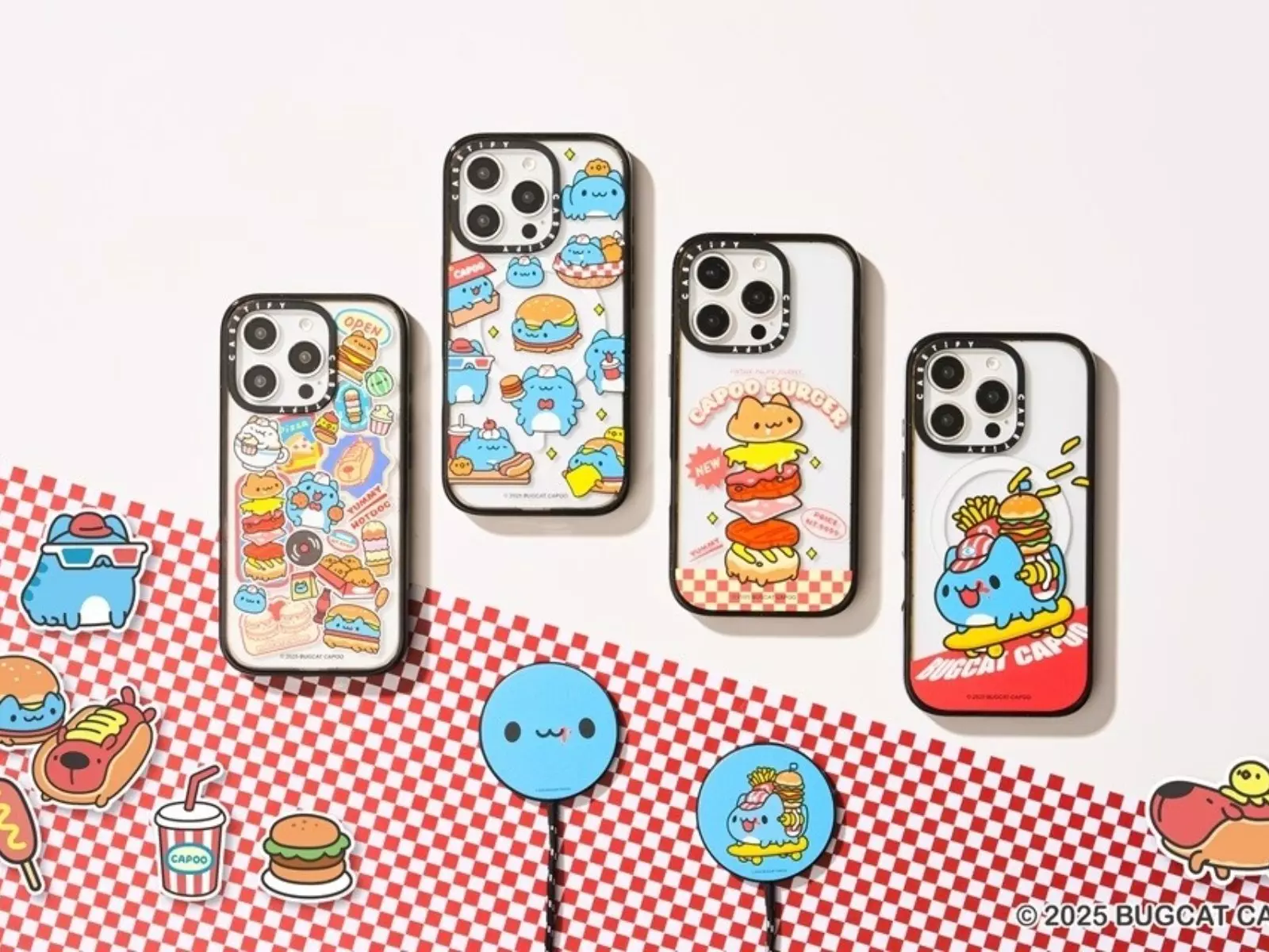狠萌藍色小怪物攻佔 CASETiFY！百萬 IP 貓貓蟲咖波聯名系列 6 月 5 日首度開賣，美式漢堡餐廳主題萌力全開吞噬你的煩惱
