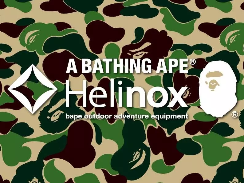 BAPE® x Helinox 聯名系列登場！迷彩露營椅、鯊魚帽 T ⋯完整單品一次看！