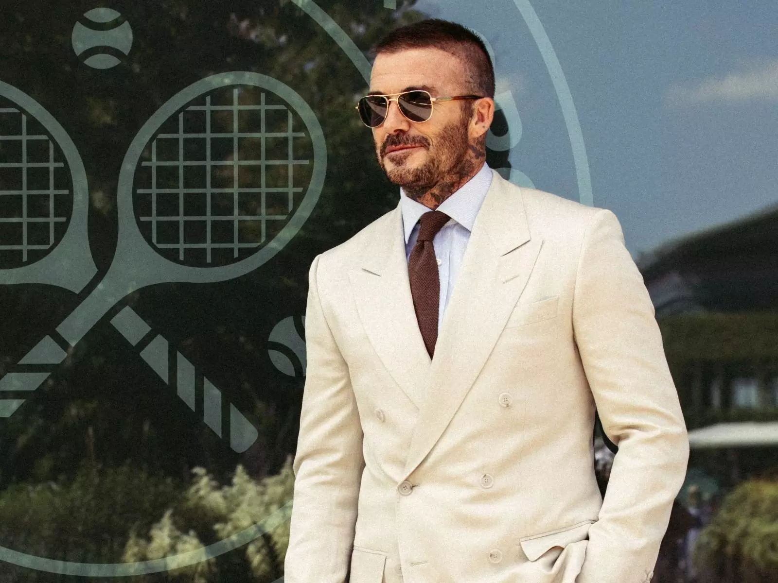 夏天怎麼穿？看貝克漢溫布頓現場演繹BECKHAM x BOSS西裝帥炸全場，夏日紳士風直接霸氣收割目光！
