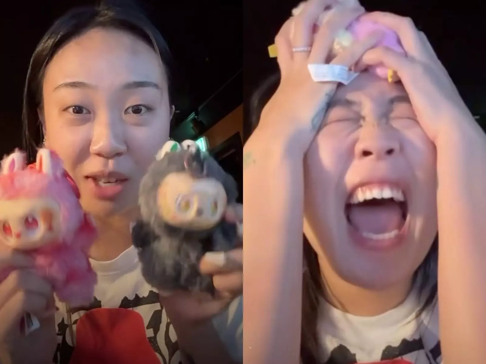 李泳知直播開箱 LABUBU 盲盒！驚覺買到「仿冒品」崩潰反應笑翻全網！