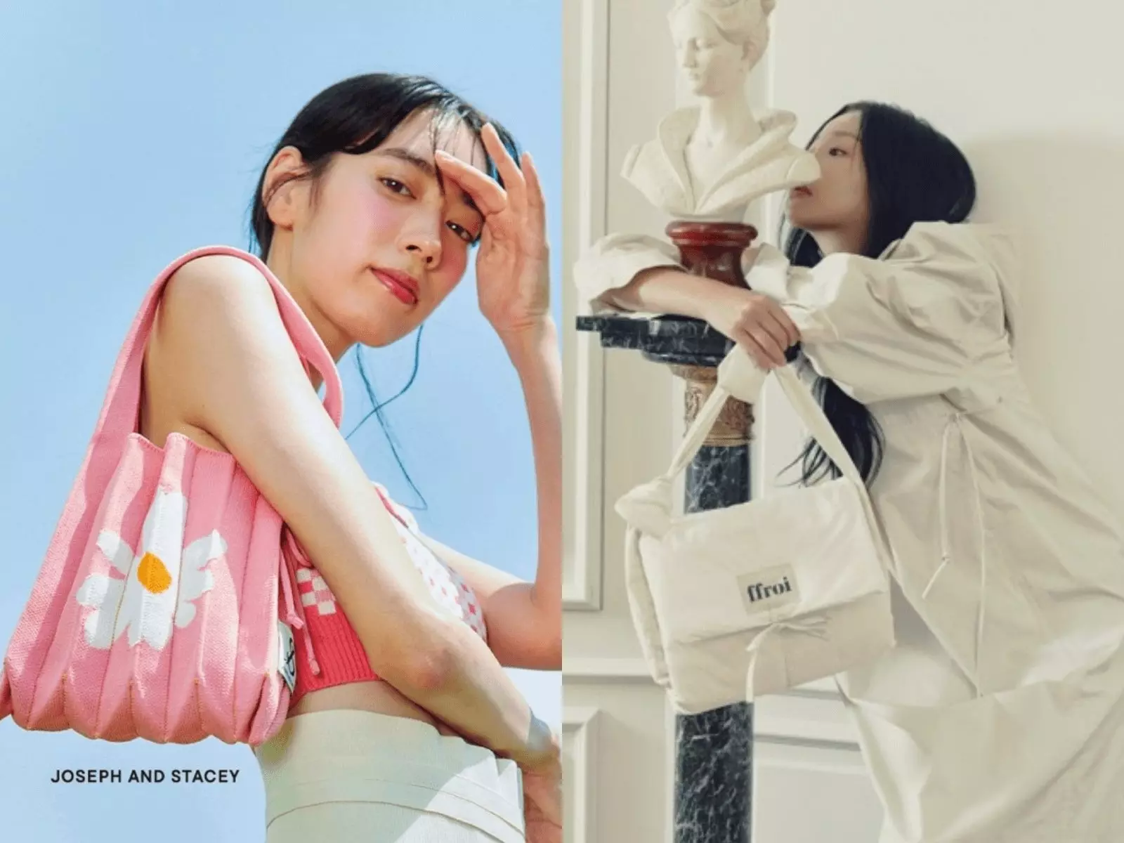 人氣女神峮峮閃耀登場出任uniarts潮流品牌大使，推薦韓國必買潮流爆款，讓峮峮一眼就愛上的RavRac武器箱造型行李箱、J&S百褶包、mazi untitled郵差包