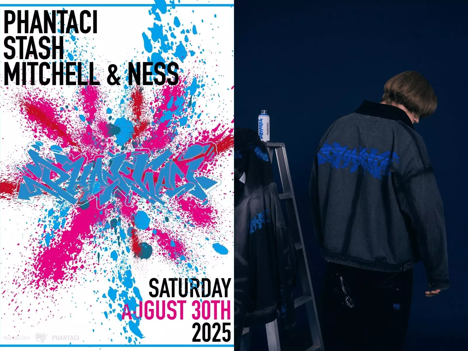 塗鴉傳奇 STASH 首度來台，限量簽名會同步登場！攜手 PHANTACI x Mitchell & Ness 三方聯名系列 8/30 正式發售