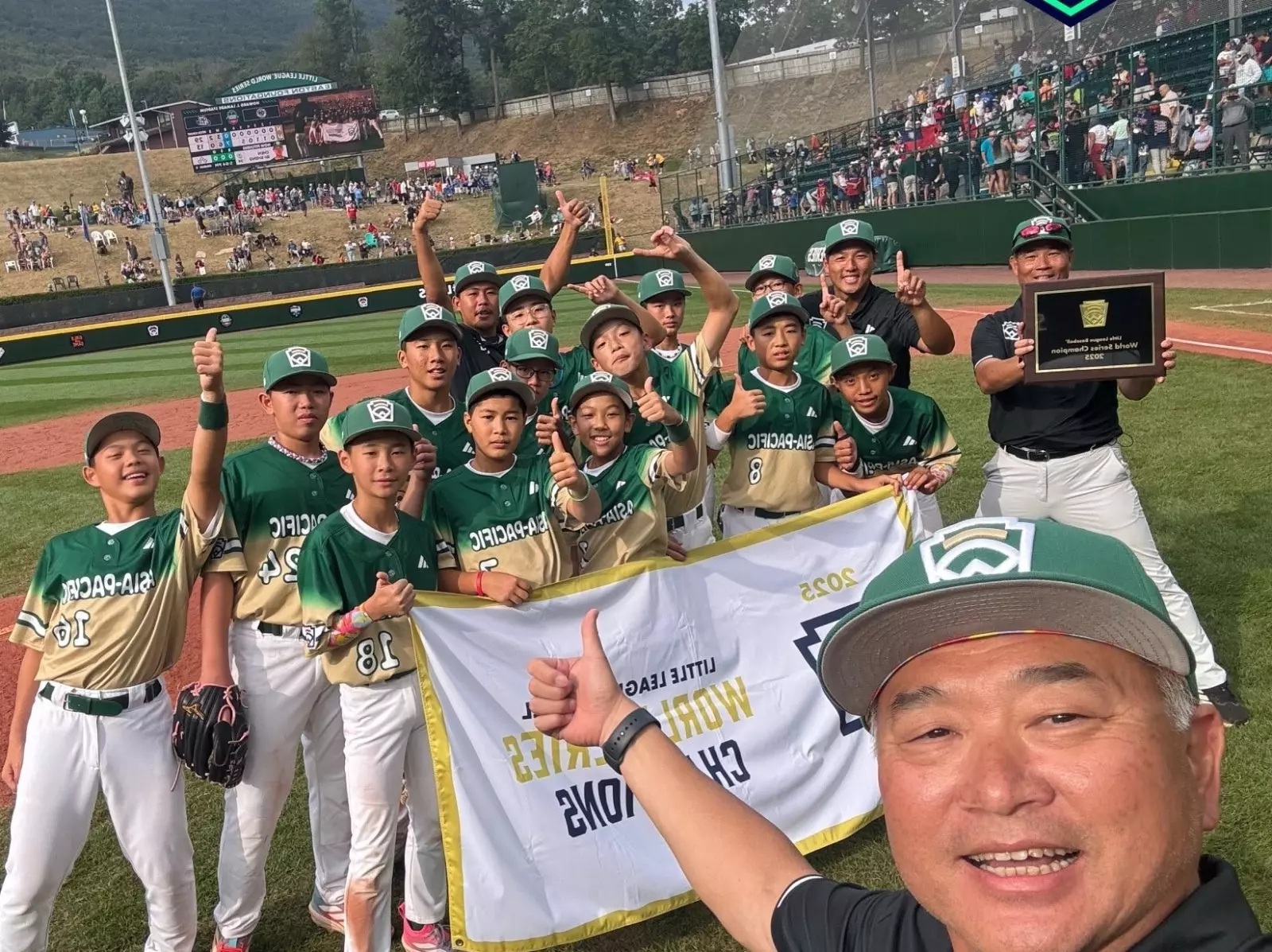 台灣擊敗美國睽違 29 年贏得威廉波特少棒冠軍！最後 2 出局教練「幽默喊話」引熱議！