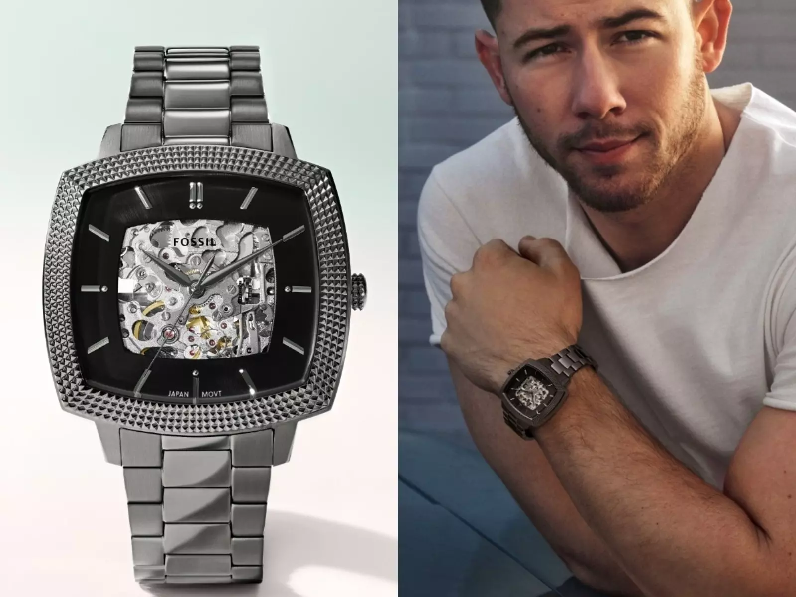 FOSSIL 與全球品牌大使 Nick Jonas 推出限量「Machine Luxe」系列