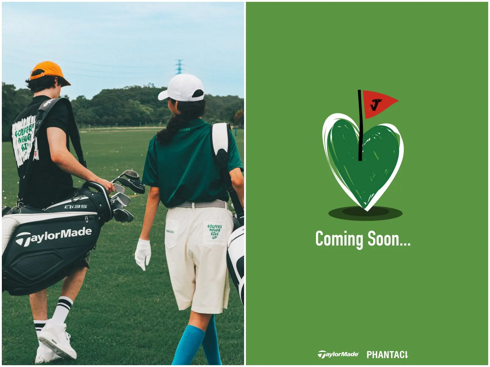 PHANTACI × TaylorMade 跨界合作， 9 月登場高爾夫主題系列「GOLFERS NEVER GIVE UP」