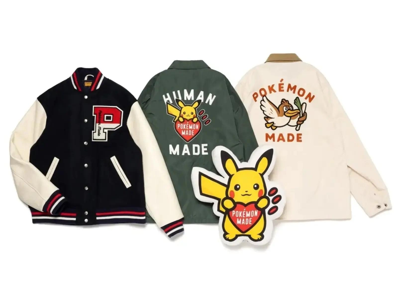 皮卡丘、大蔥鴨都前來助陣！Human Made 驚喜與 POKÉMON 推出限定聯名系列