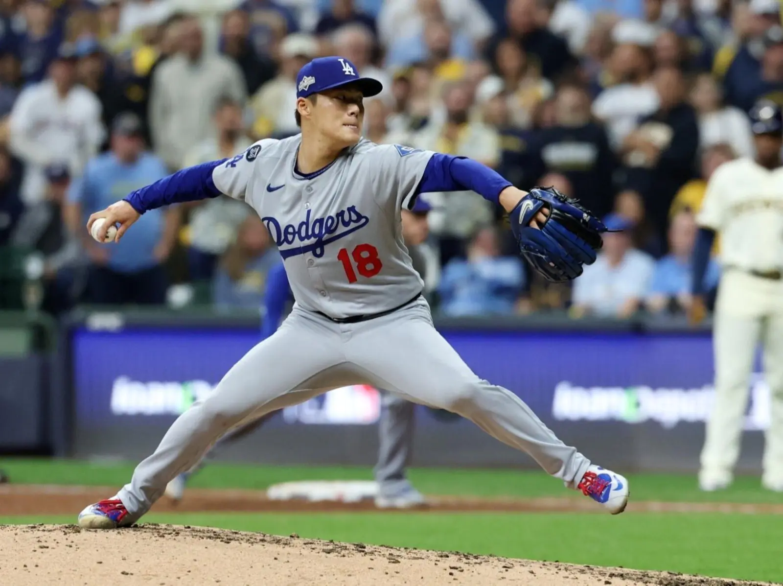 MLB／山本由伸完投 9 局飆 7K 壓制釀酒人打線！道奇國聯冠軍戰二連勝！