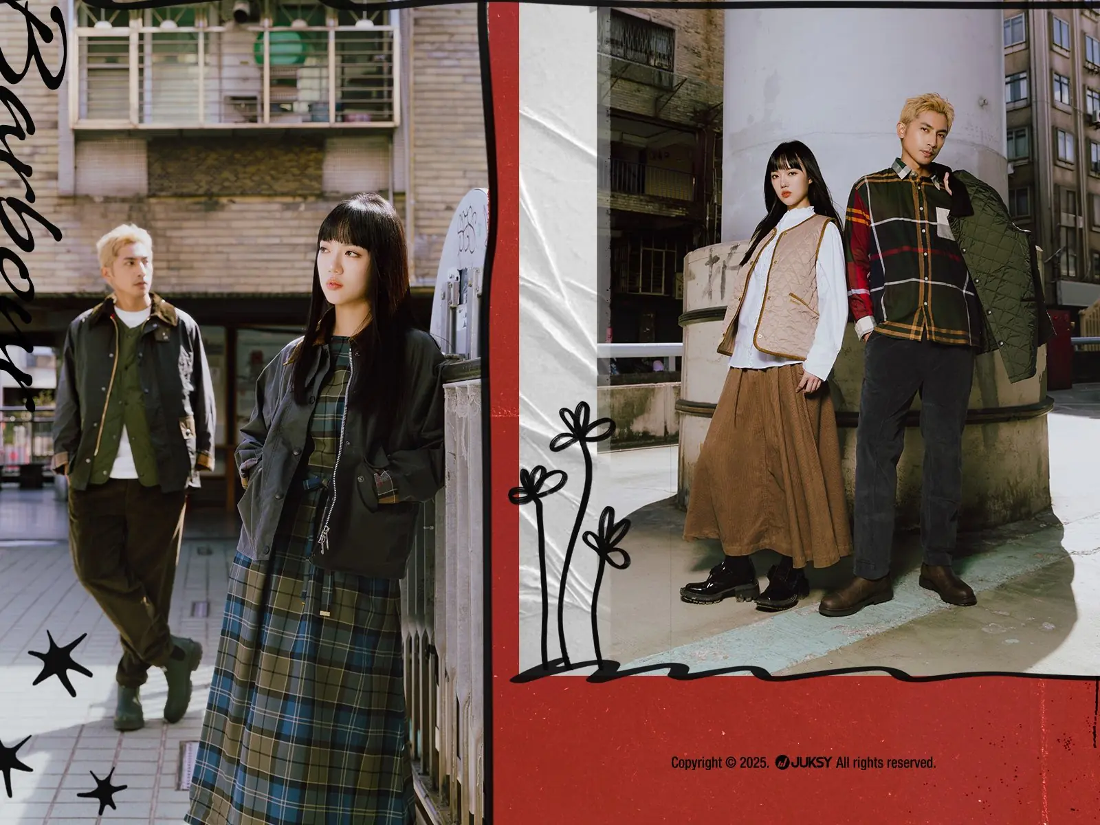 流行可能一夜之間被取代，Barbour 的經典油布與格紋設計卻能留下歲月印記，成為秋日最耐看的風格答案！