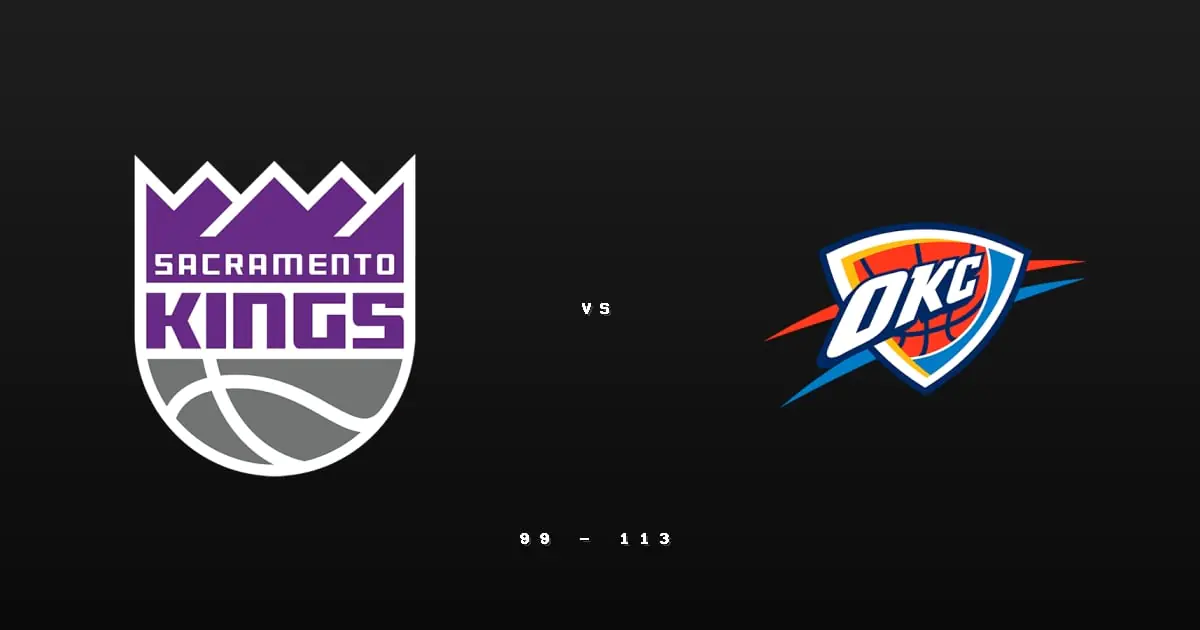 [2025/11/20 國王 @ 雷霆] SGA轟33分領軍 雷霆主場完勝國王