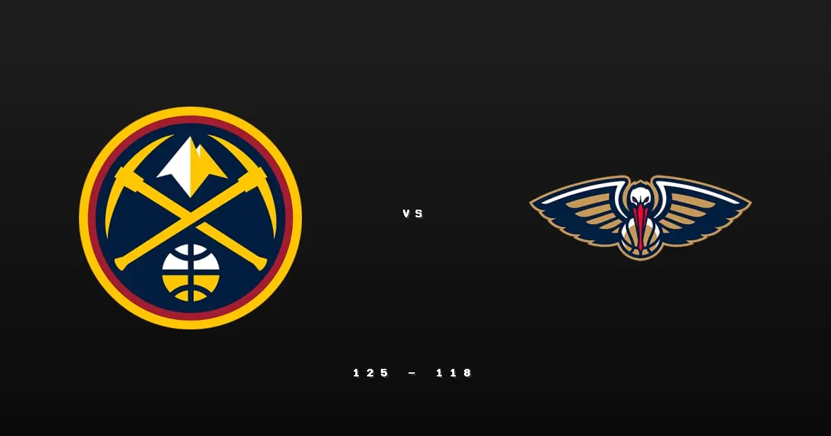 [2025/11/20 金塊 @ 鵜鶘] 約基奇大三元領軍 金塊客場力克鵜鶘