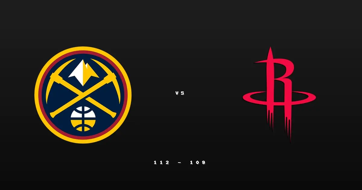 [2025/11/22 金塊 @ 火箭] 約基奇準大三元轟34分 金塊客場險勝火箭