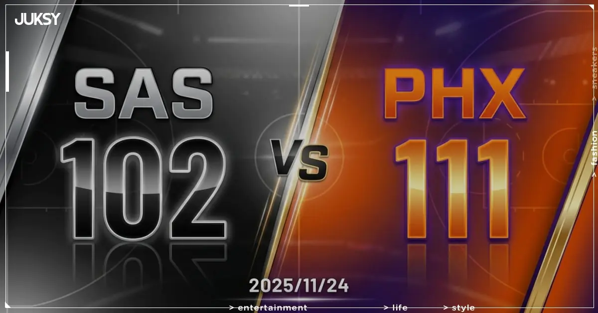 [2025/11/24 馬刺 @ 太陽] Brooks轟25分Booker攻24分 太陽主場力克馬刺奪勝